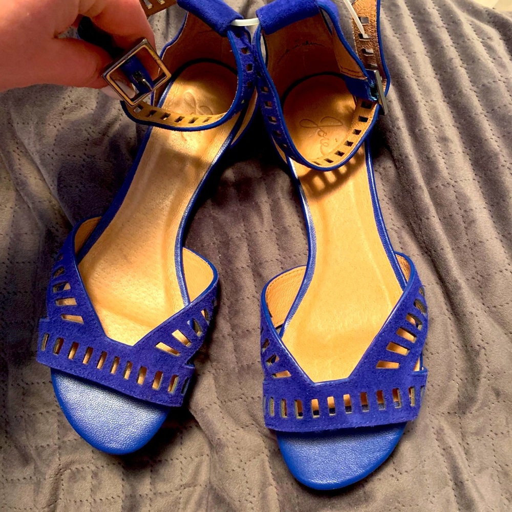 Blue sandals